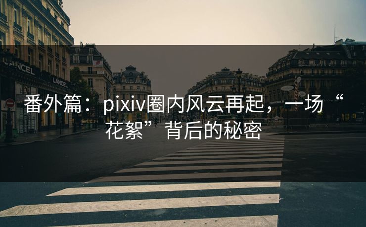 番外篇：pixiv圈内风云再起，一场“花絮”背后的秘密